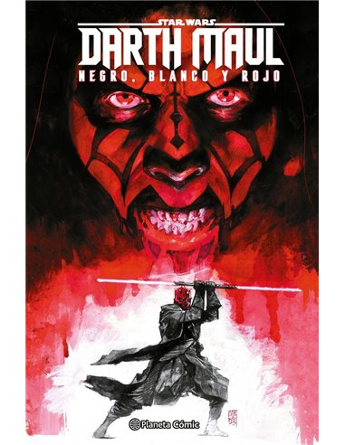 STAR WARS DARTH MAUL BLANCO NEGRO Y ROJO