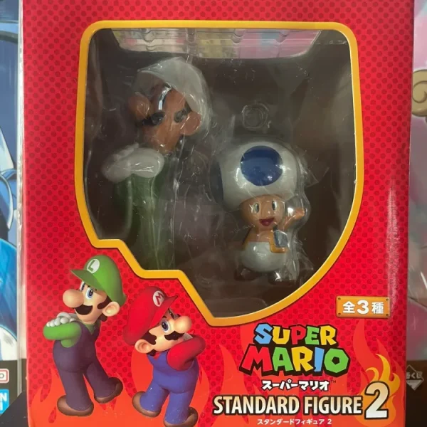 Super Mario – Figurine Luigi & Toad Super Mario Standard Figure Vol.02 Fire 16 cm Nihon Auto Toy