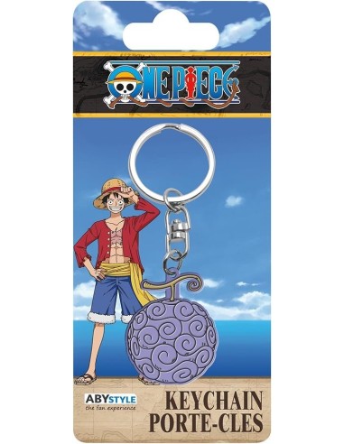 LLAVERO DE PVC FRUTA DEL DIABLO GUM-GUM ONE PIECE